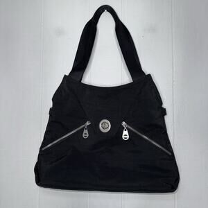 Baggallini Madrid Shoulder Tote Black Nylon Travel Bag